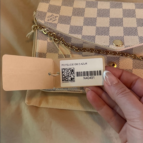 Louis Vuitton - Pochette Félicie in Damier Azur Canvas - NWT - Picture 9 of 9